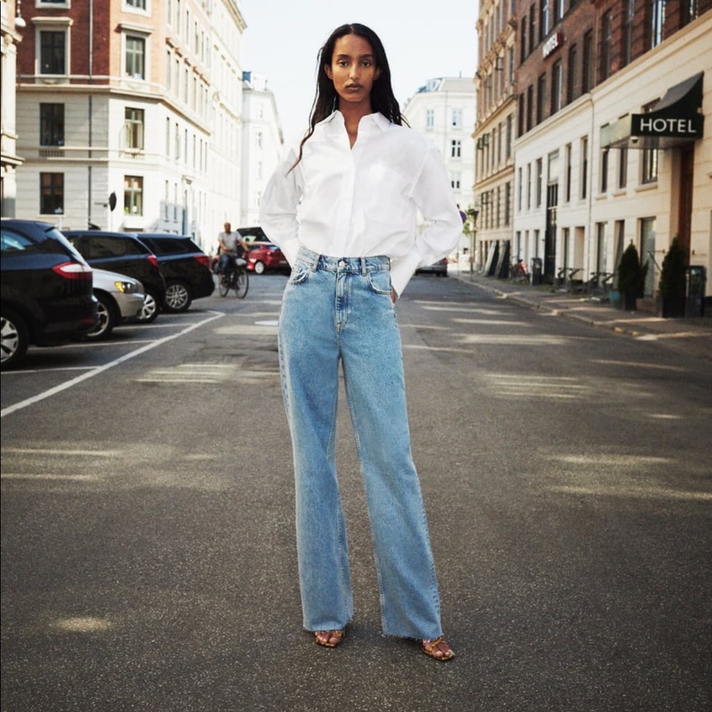 Zara 90’s Full length straight leg jeans